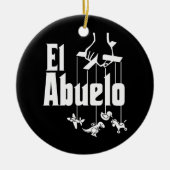 Mens El Abuelo Spanisch Hispanic Großvater Keramik Ornament (Vorne)