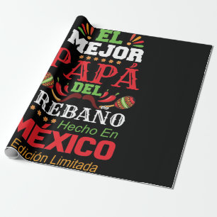Mens El Mejor Papa del Rebanio Camisa Hombre Geschenkpapier