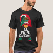 Mens El Papa Gnome mexikanische Flagge Gnome Vater T-Shirt (Vorderseite)