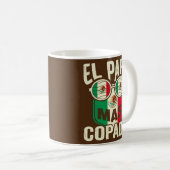 Mens El Papa Mas Copado Mexikanischer Vater und Eh Kaffeetasse (VorderseiteRechts)