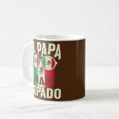 Mens El Papa Mas Copado Mexikanischer Vater und Eh Kaffeetasse (Vorderseite Links)