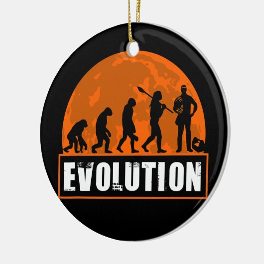 Mens Electrical Vater Funny Human Evolution für Keramik Ornament (Links)