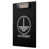 Mens Electrician - Bleibe Grounded Funny Nerd Klemmbrett (Links)