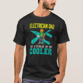 Mens Electrician Dad Like A Regular Dad But Cooler T-Shirt (Vorderseite)