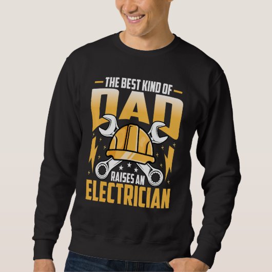 Mens Electrician's Dad Electrical Worker Lineman Sweatshirt (Vorderseite)