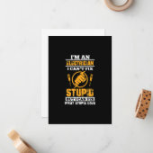 Mens Electricians Funny an an Electrician Ich kann Mitteilungskarte (Vorderseite/Rückseite Beispiel)