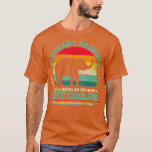 Mens Elephant Lover Funny Vintage Elephant Grandpa T-Shirt
