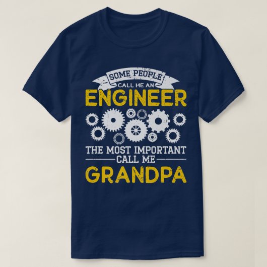 Mens Engineering Dad Grandpa Engineer T-Shirt (Design vorne)