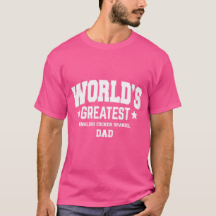 Mens English Cocker Spanel Vater Pet Theme T-Shirt
