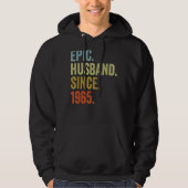 Mens Epic Husband seit 1965 Wedding Anniversarry Hoodie (Vorderseite)
