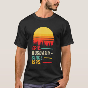 Mens Epic Husband Seit 1995, glücklicher Jahrestag T-Shirt