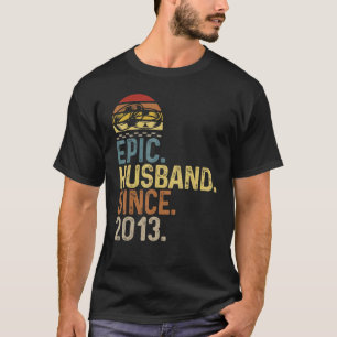 Mens Epic Husband Seit 2013 Hochzeitstag C T-Shirt