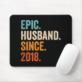 Mens Epic Husband Seit 2018 Hochzeitstag Mousepad (Mit Mouse)