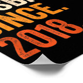 Mens Epic Husband Seit 2018 Hochzeitstag Poster (Ecke)