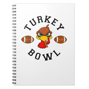 Mens Erntedank Football Türkei Bowl Shirt für M Notizblock
