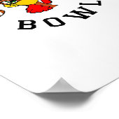 Mens Erntedank Football Türkei Bowl Shirt für M Poster (Ecke)