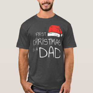 Mens erste Weihnachten als Vater Funny Weihnachtsm T-Shirt