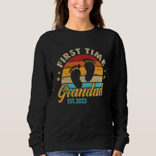 Mens Erster Großvater 2023 Vatertag befördert Sweatshirt