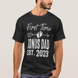 Mens Erstmaliger Bonus Vater 2023 Vatertag bald T T-Shirt