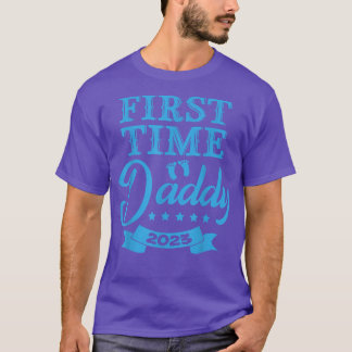 Mens Erstmals Daddy 2023 Schwangerschaftsankündigu T-Shirt