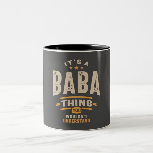 Mens Es ist ein Baba Thing Funny Vater Opa Zweifarbige Tasse (Mittel)