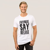 Men's Faded Frankie Say Relax shirt (Vorderseite voll)