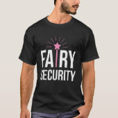 Mens Fairy Security Funny Security Creepy Beängsti T-Shirt (Vorderseite)