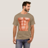 Mens Fake Abs T-Shirt (Vorne ganz)
