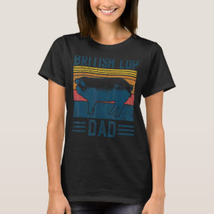 Mens Farm Brechen Vintager britischer Lop Pig Vate T-Shirt