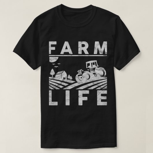 Mens Farm Life Funny Farm Bauer Ackerbau T-Shirt (Design vorne)