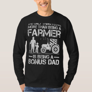 Mens Farm Traktor Retro Bauer Bonus Vater Fauna T-Shirt