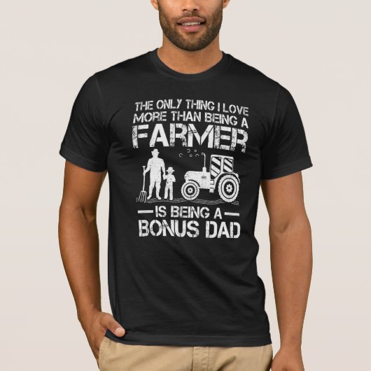 Mens Farm Traktor Retro Bauer Bonus Vater Fauna T-Shirt (Vorderseite)