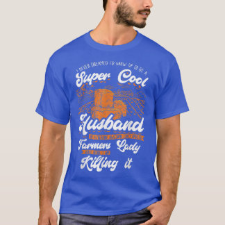 Mens Farmer Husband Agriculture Farming Farm T-Shirt