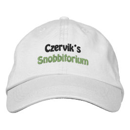 Mens Fashion Funny Novelty Czerviks Snobbitorium Bestickte Baseballkappe