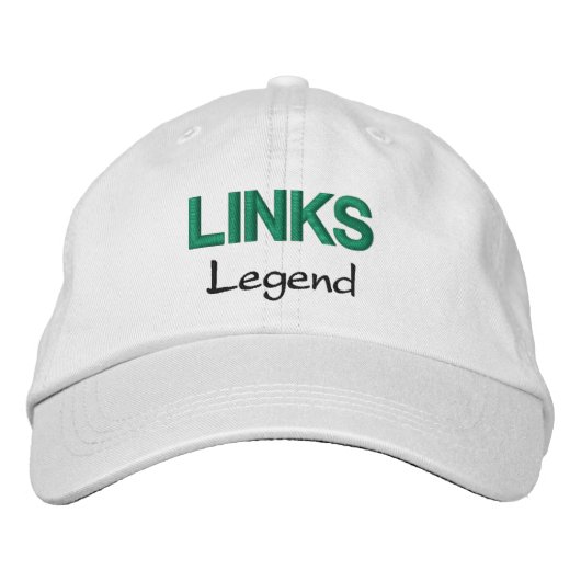 Mens Fashion Funny Novelty Golf LINKS LEGEND Embry Bestickte Baseballkappe (Vorderseite)