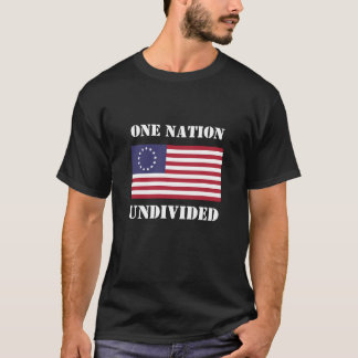 Mens Fashion Novelty ONE NATION UNUNTERTEILT T-Shirt