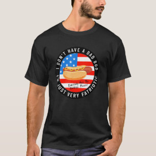 Mens Fat Typ Amerikanische Unabhängigkeitstag Vate T-Shirt