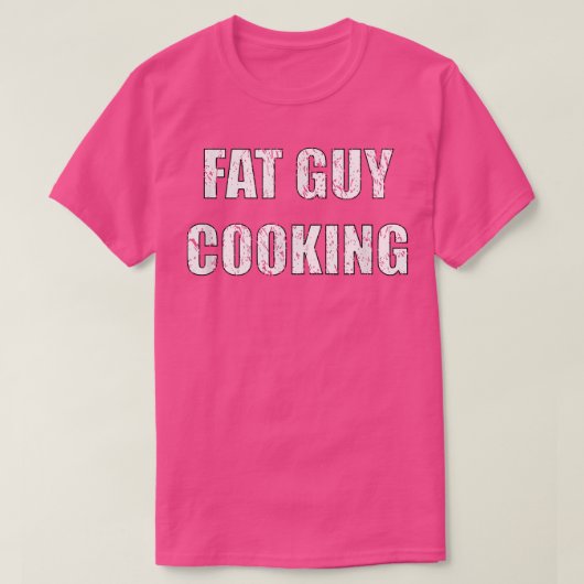 Mens Fat Typ Kochen Funny Distressed Cook T-Shirt (Design vorne)