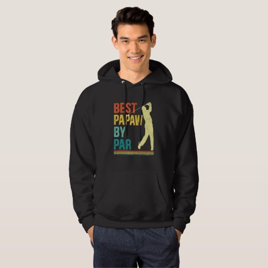 Mens Fathday Best Papaw by Par Golf für Vater 1 Hoodie (Vorne ganz)