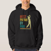Mens Fathday Best Papaw by Par Golf für Vater 1 Hoodie (Vorderseite)