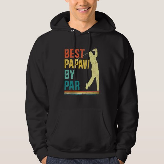 Mens Fathday Best Papaw by Par Golf für Vater 1 Hoodie (Vorderseite)