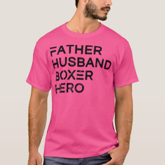 Mens Father Husband Boxer Hero Daddy Vatertag T-Shirt