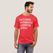 Mens Father Husband Camper Hero Inspiration Pommes T-Shirt (Vorne ganz)