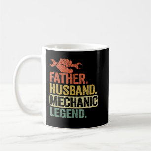 Mens Father Husband Mechanic Legend Car Vintag Au Kaffeetasse