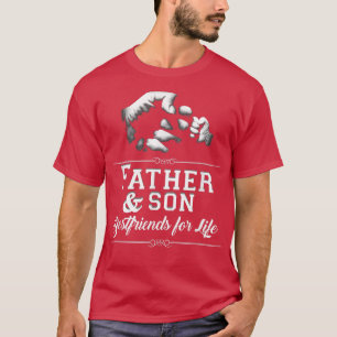 Mens Father Son Friends Fist Bump T Vater Vathers T-Shirt