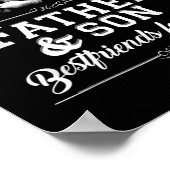Mens Father Son Friends Fist Bump Vater Vater Poster (Ecke)