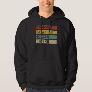 Mens Fathers Day Ehemann Papa Soccer Legend Soccer Hoodie
