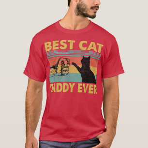 Mens Fathers Day Geschenk Beste Katze Daddy je Vin T-Shirt