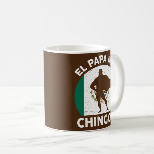 Mens Fathers Day Geschenk Bester mexikanischer Vat Kaffeetasse (VorderseiteRechts)
