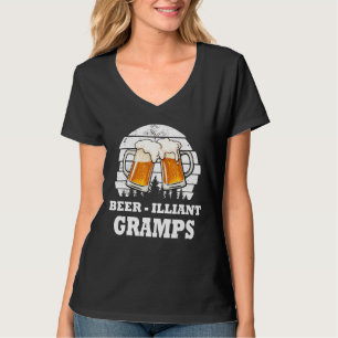 Mens Fathers Day Geschenk Bier Illiant Gramps Drin T-Shirt